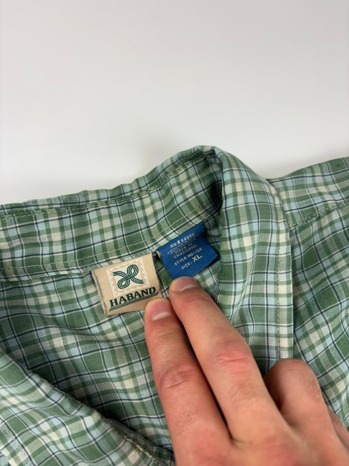 Vintage Roguehaus Plaid Cropped Button Up Shirt