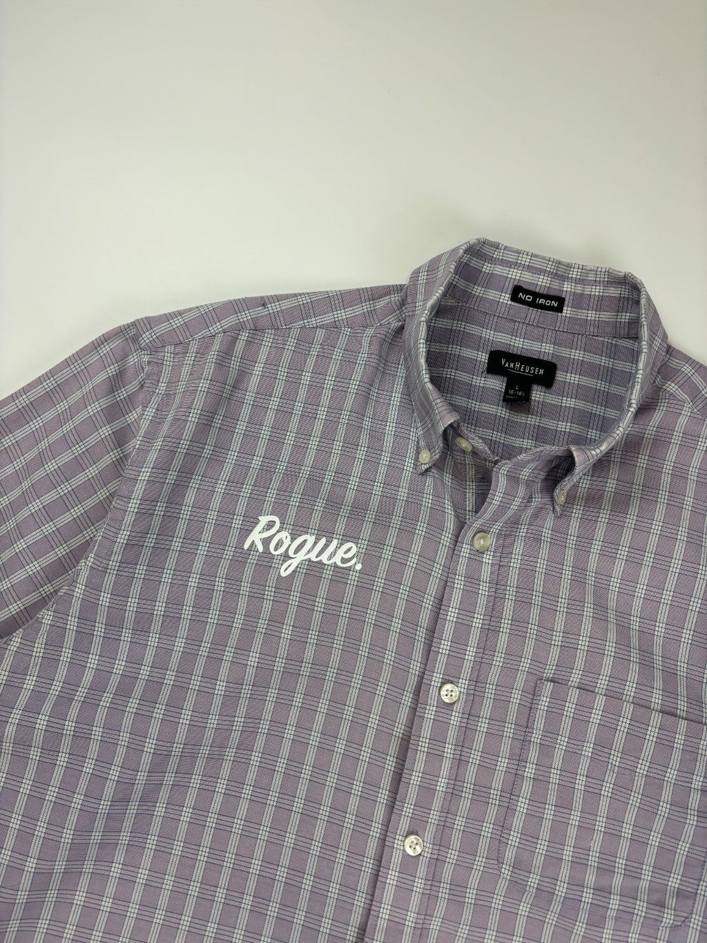Vintage Roguehaus Plaid Cropped Button Up Shirt