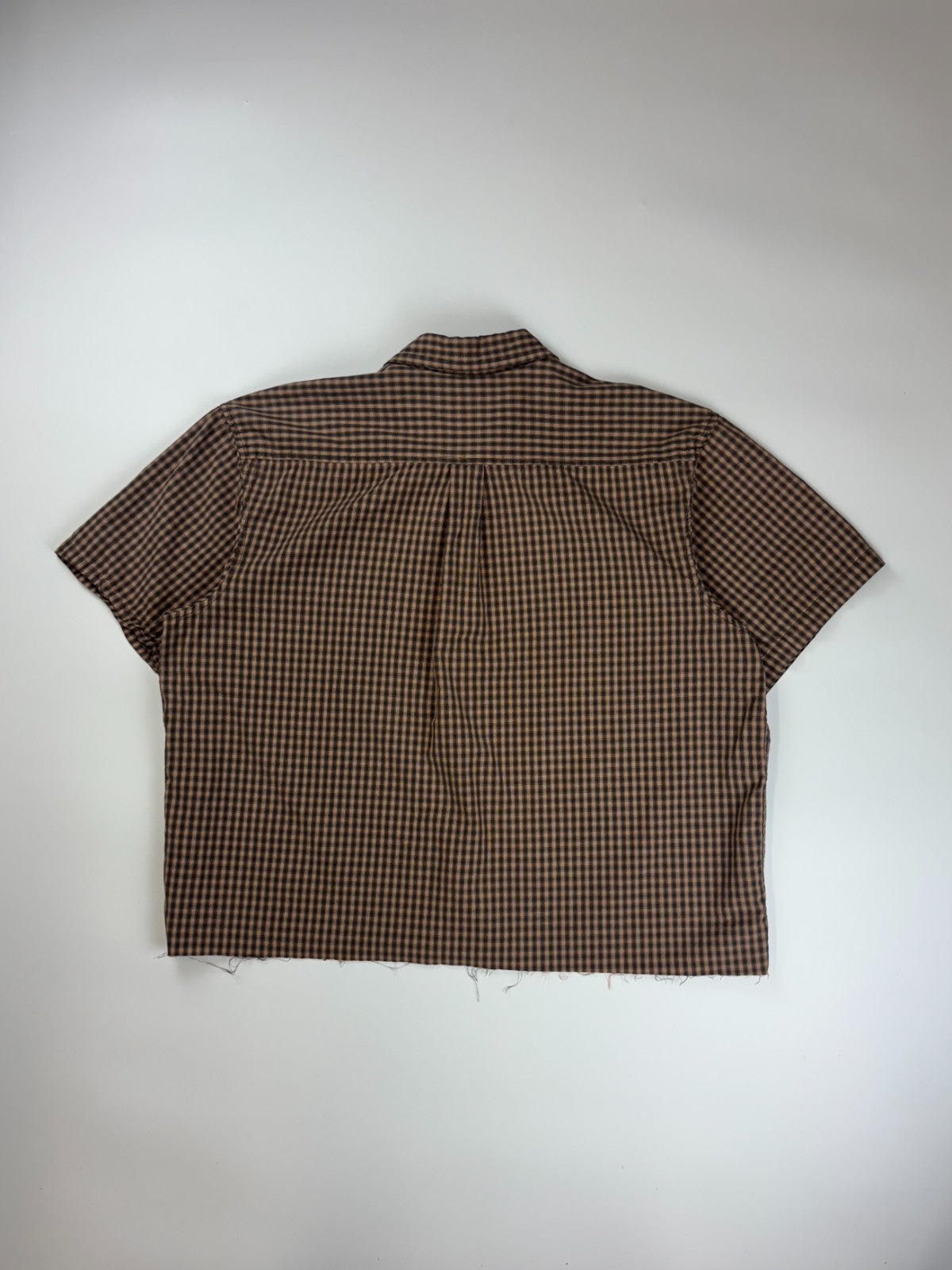 Vintage Roguehaus Plaid Cropped Button Up Shirt