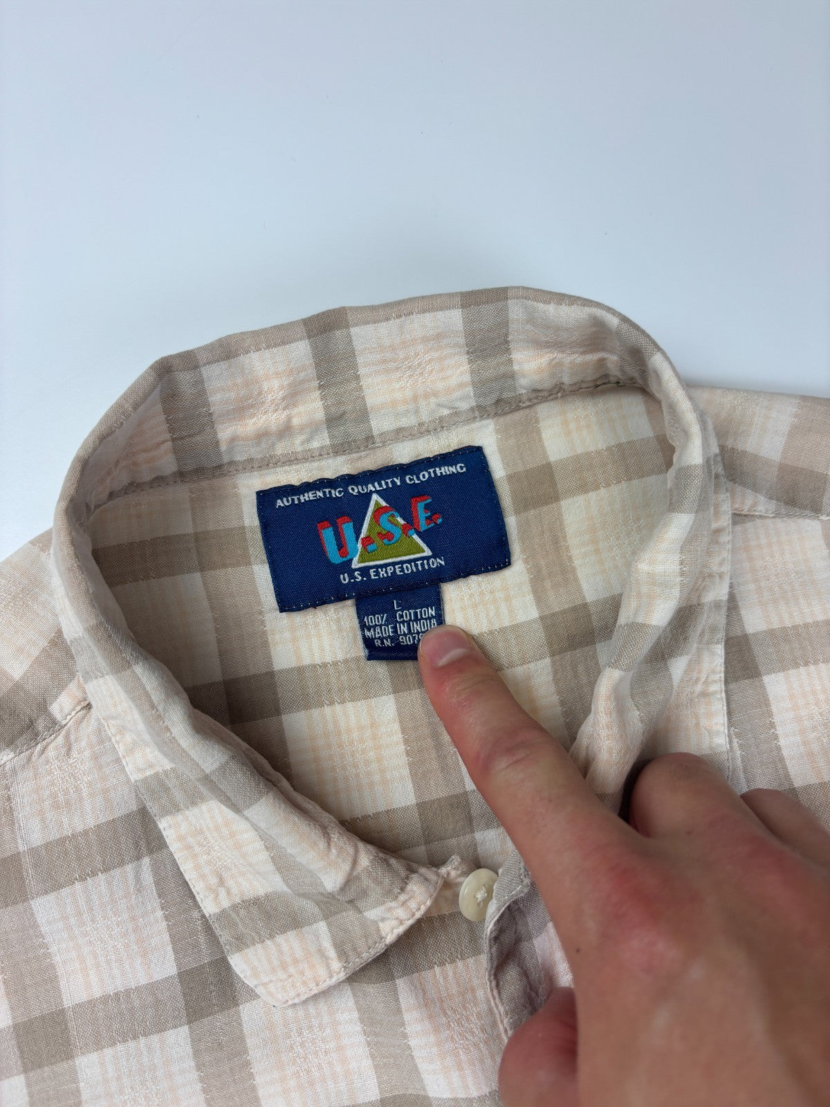 Vintage Roguehaus Plaid Cropped Button Up Shirt