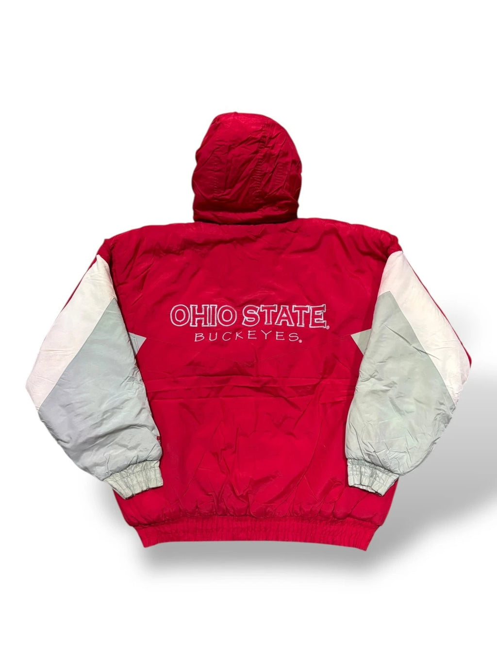 Vintage 1990s Red Ohio State Buckeyes Jacket - XL - Logo 7 - NCAA Football Coat