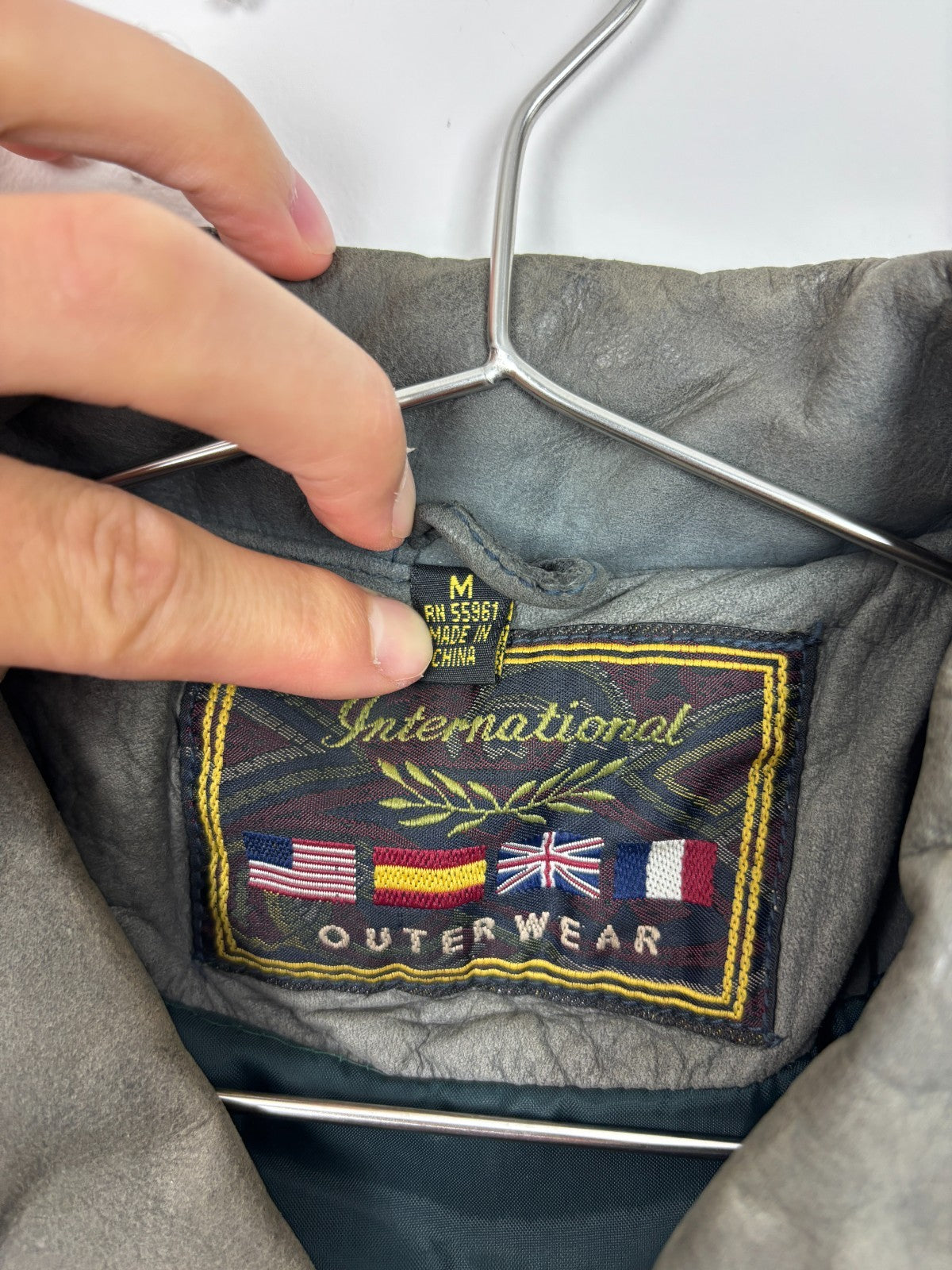 1990s Vintage International Outerwear Suede Bomber Jacket