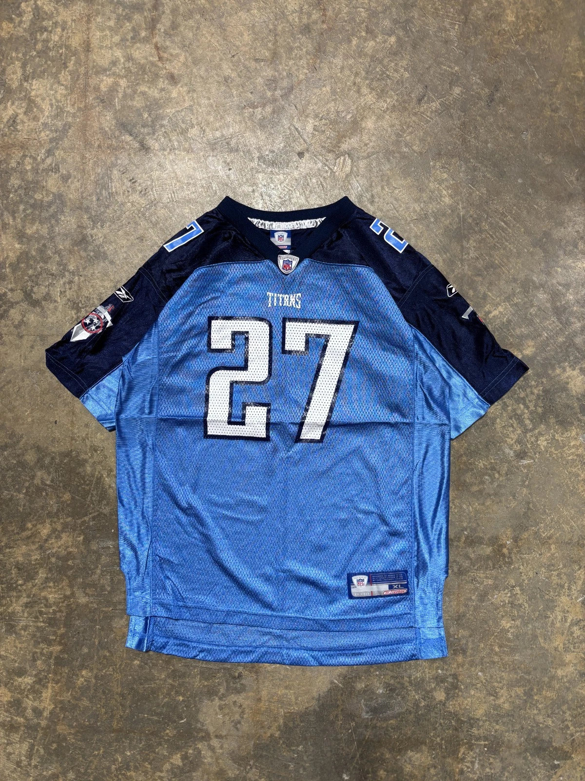 Vintage Tennessee Titans Jersey / Eddie George #27 / NFL Reebok / Blue Size XL