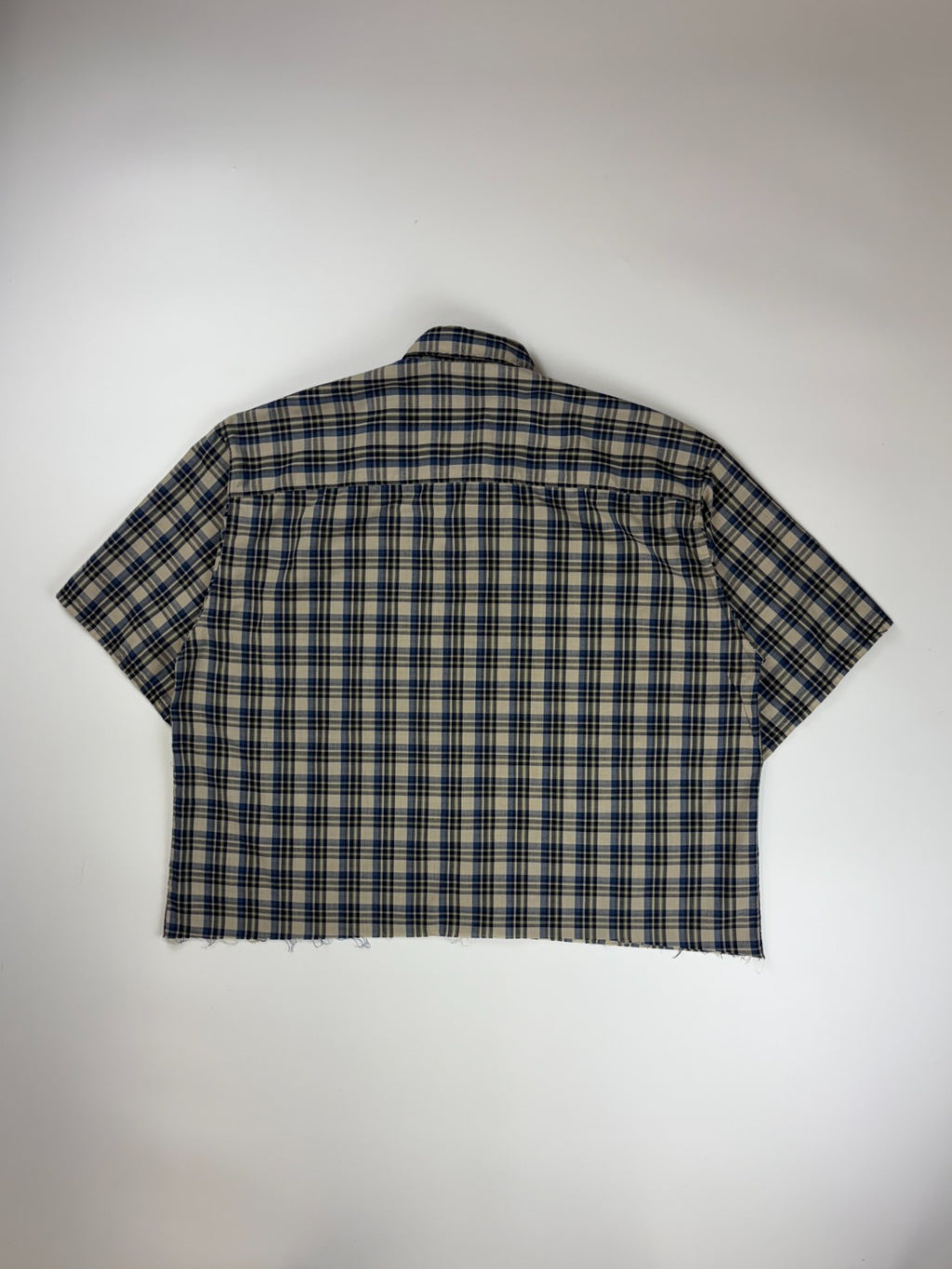 Vintage Roguehaus Plaid Cropped Button Up Shirt