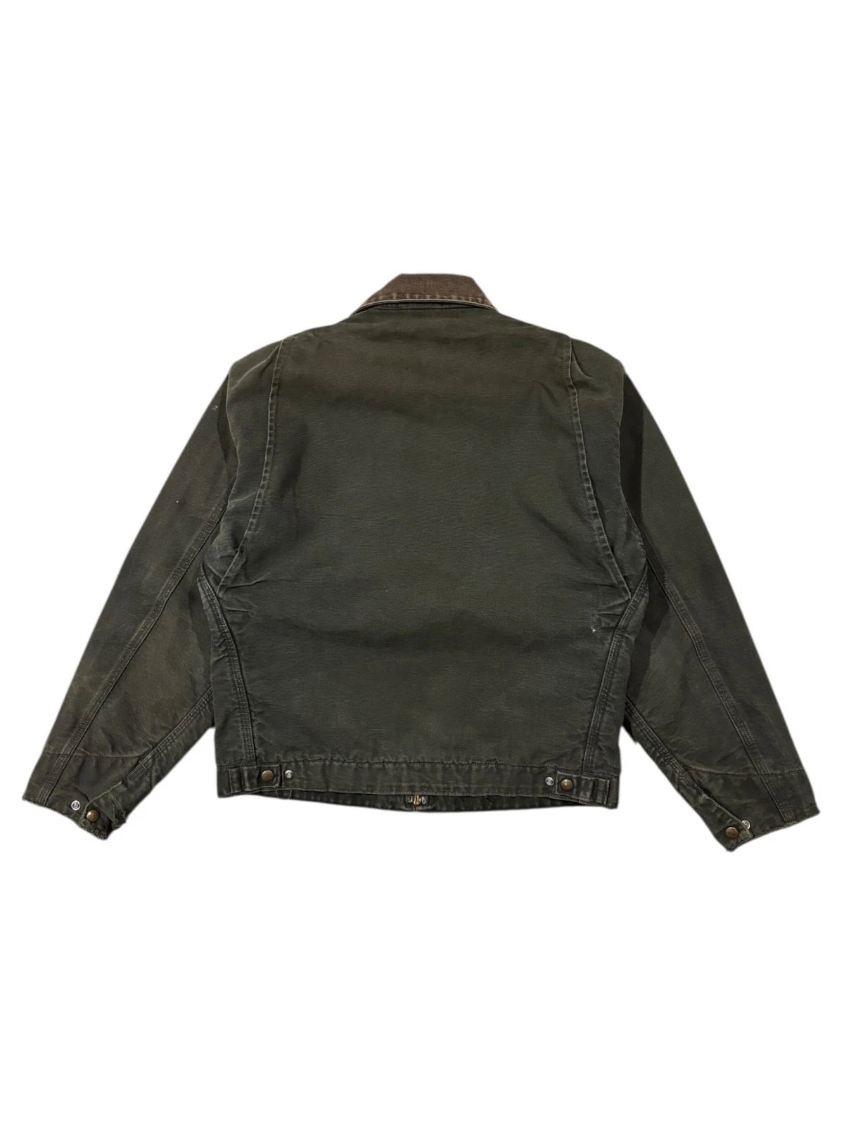 Vintage 1990s Carhartt Detroit Jacket Plaid Blanket Lined Size Medium J97 MOS