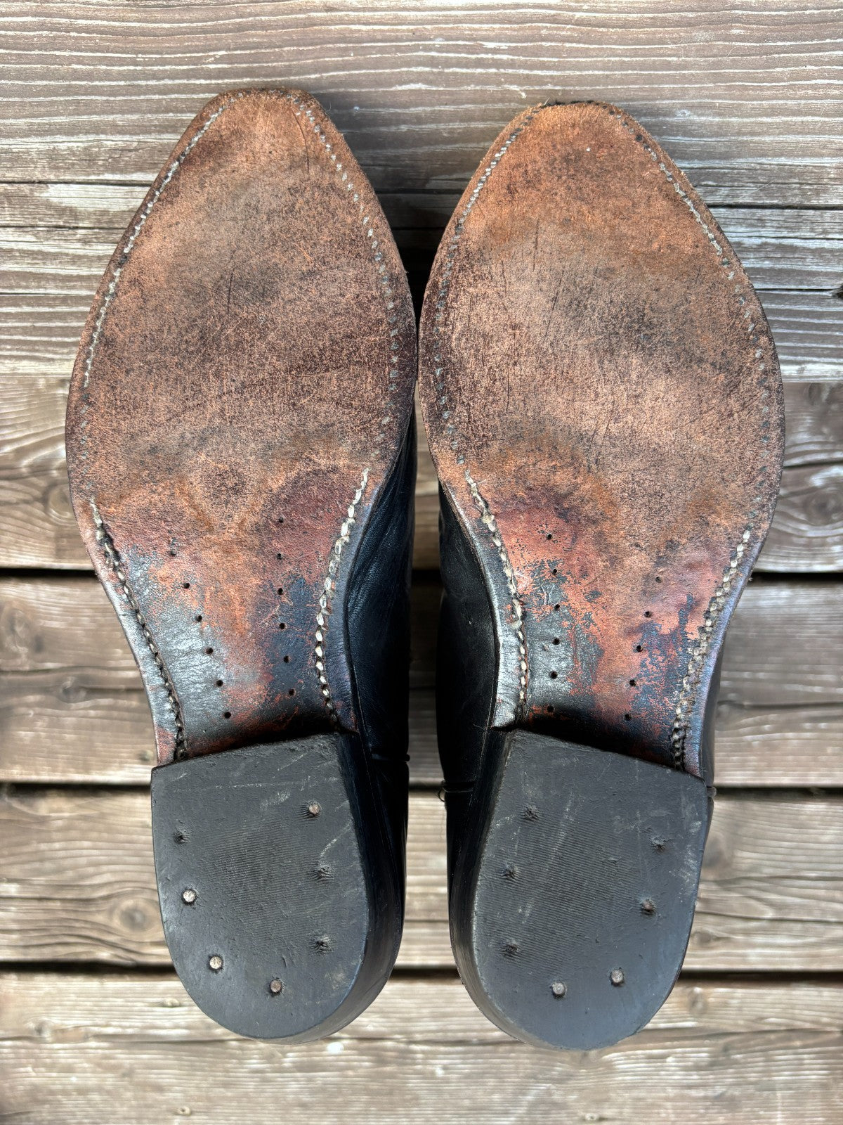 Vintage Western Leather Cowboy Boots
