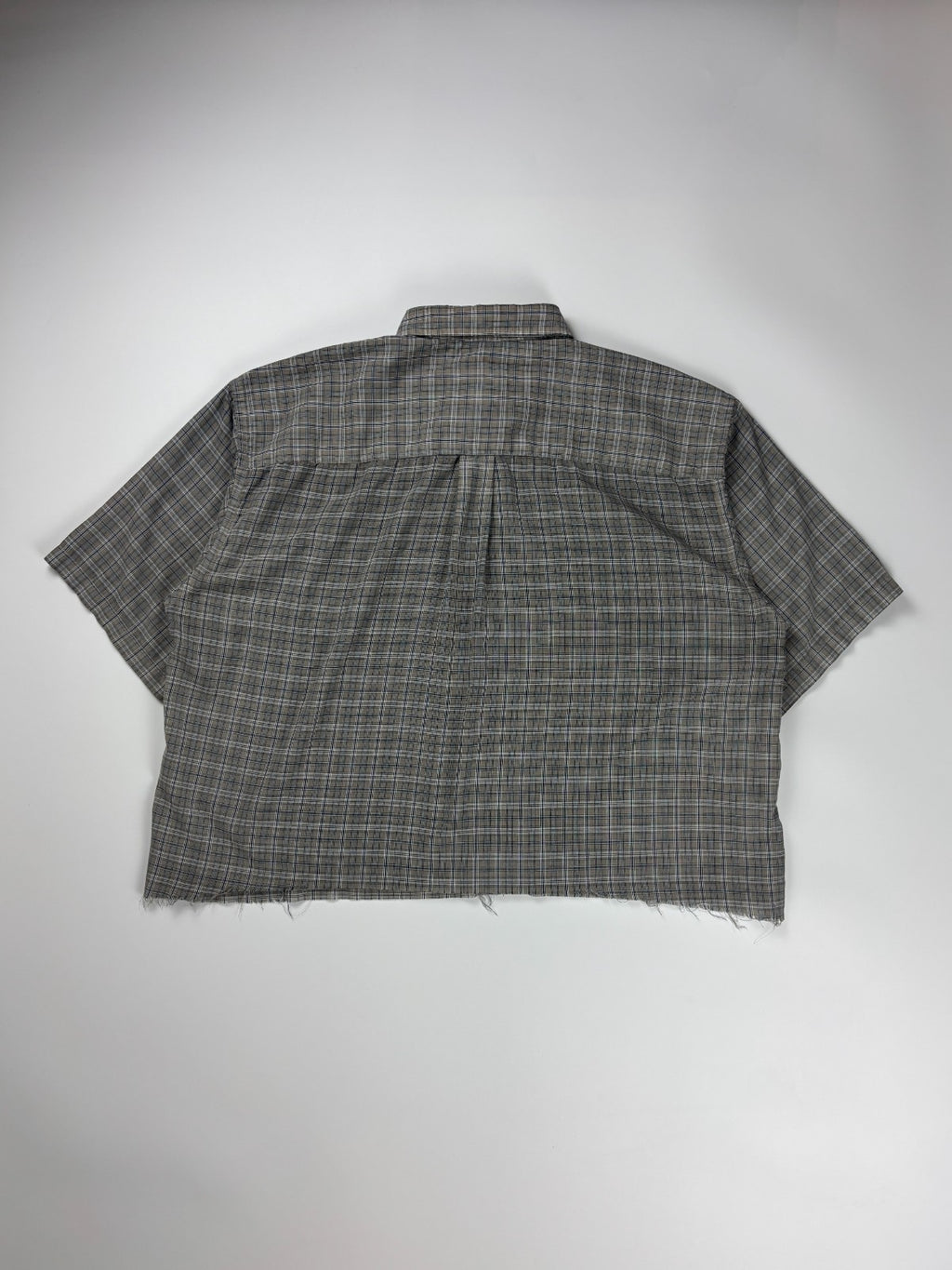 Vintage Van Heusen Plaid Cropped Button Up Shirt