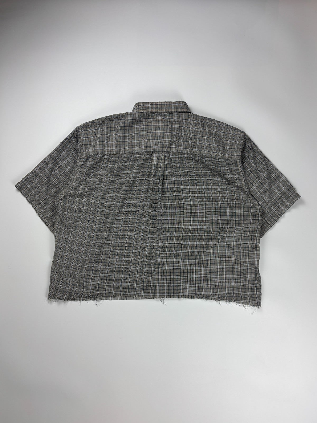 Vintage Van Heusen Plaid Cropped Button Up Shirt
