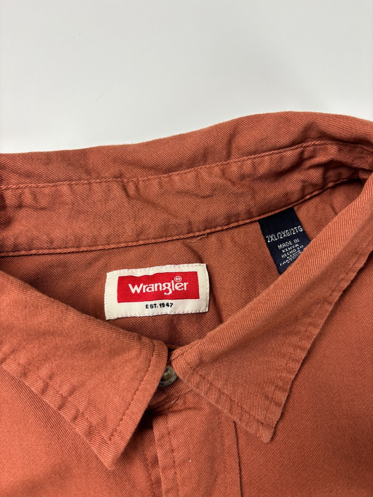 Vintage Wrangler Blank Cropped Button Up Shirt
