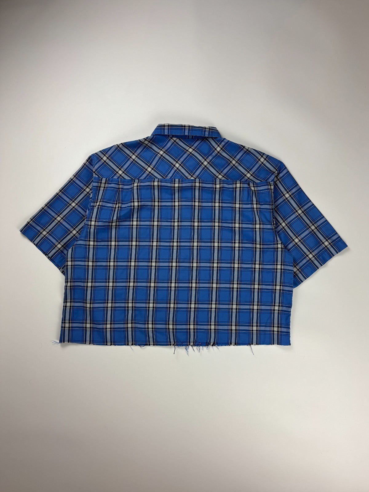 Vintage Americaware Plaid Cropped Button Up Shirt