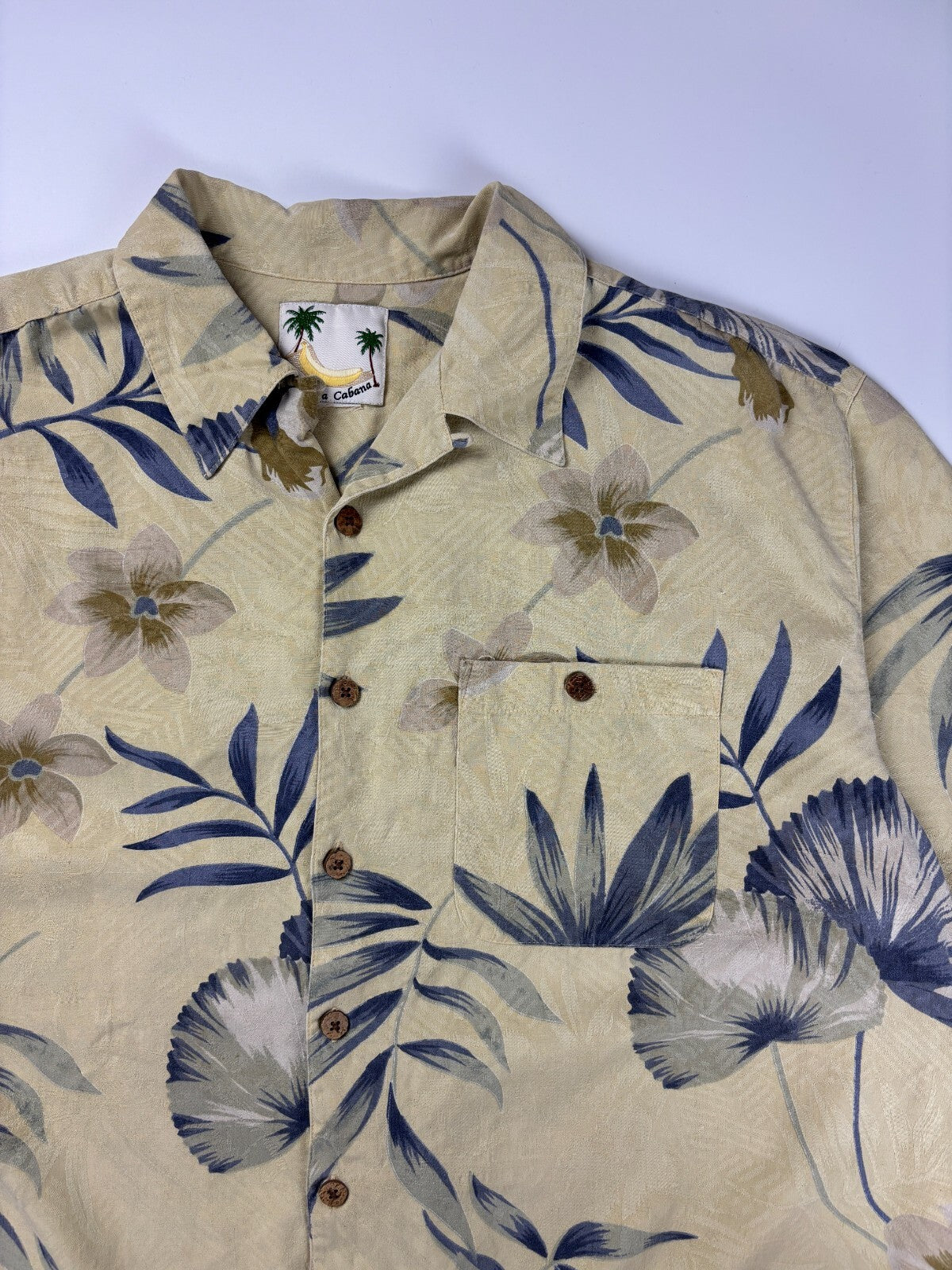Vintage Banana Cabana Hawaiian Button Up Shirt