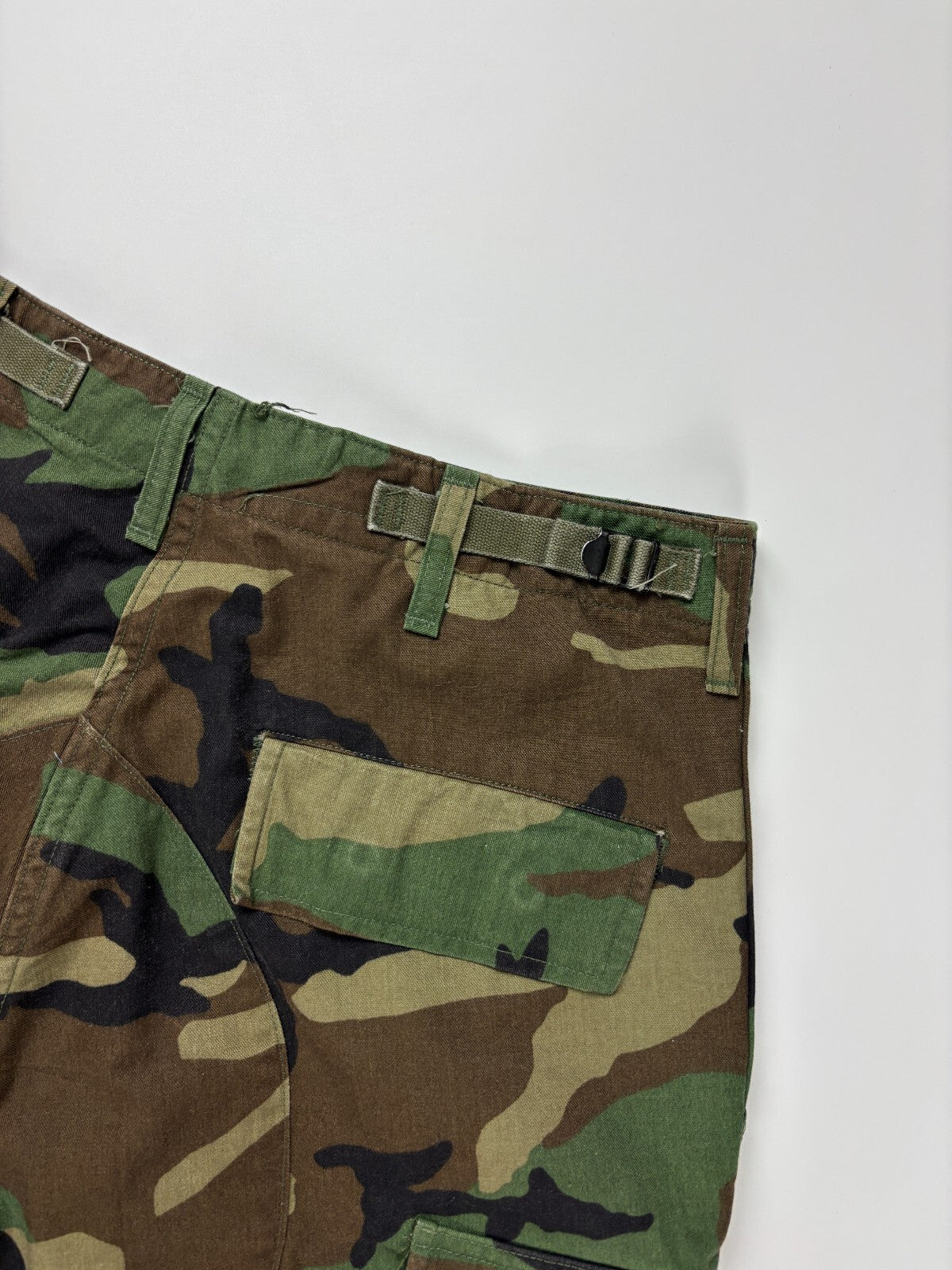 Vintage Military Camo Cargo Shorts