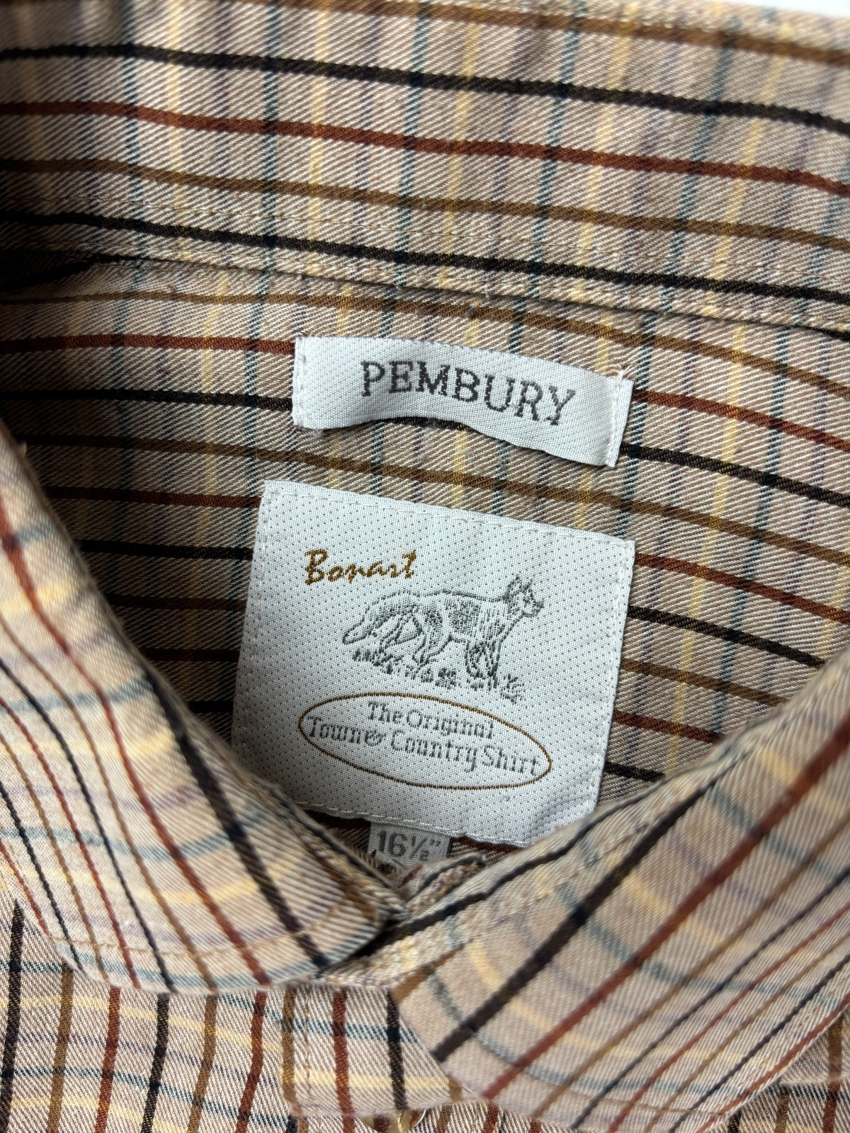 Vintage Bonart Plaid Cropped Button Up Shirt