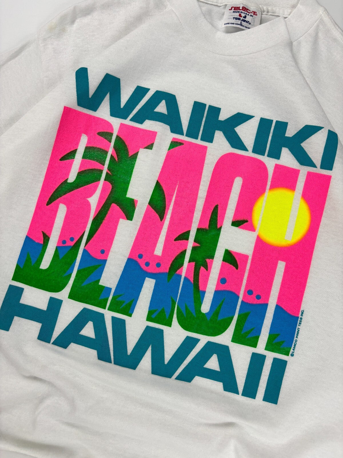 Vintage Hawaii Waikiki Beach Tee