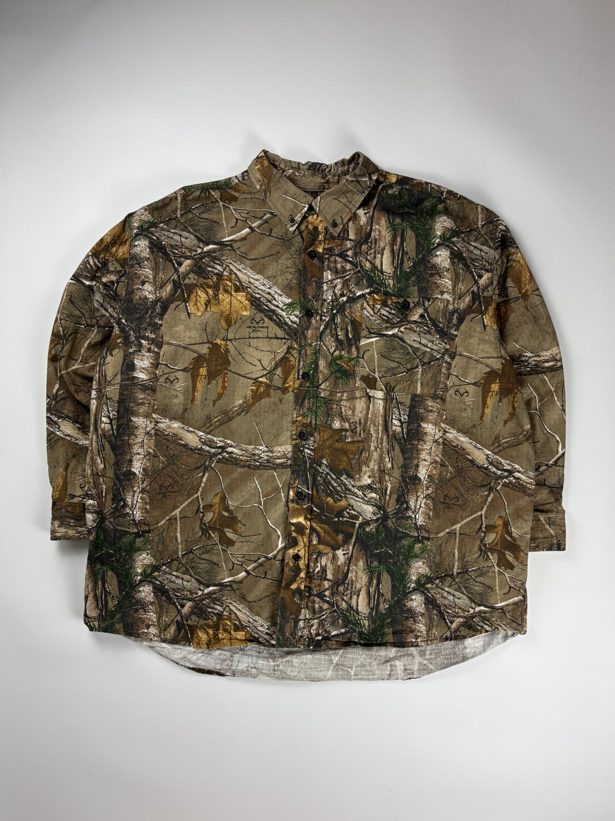 Vintage Redhead Real Tree Button Up Shirt