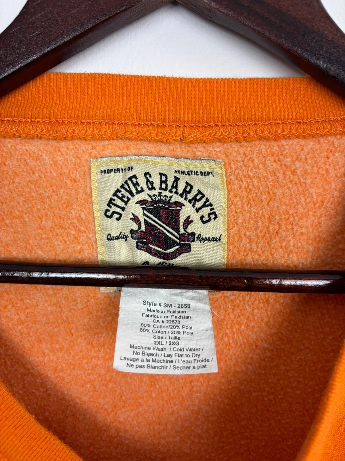 Vintage Oklahoma State Sweatshirt - Orange - Size 2XL - NCAA Collegiate Sweater