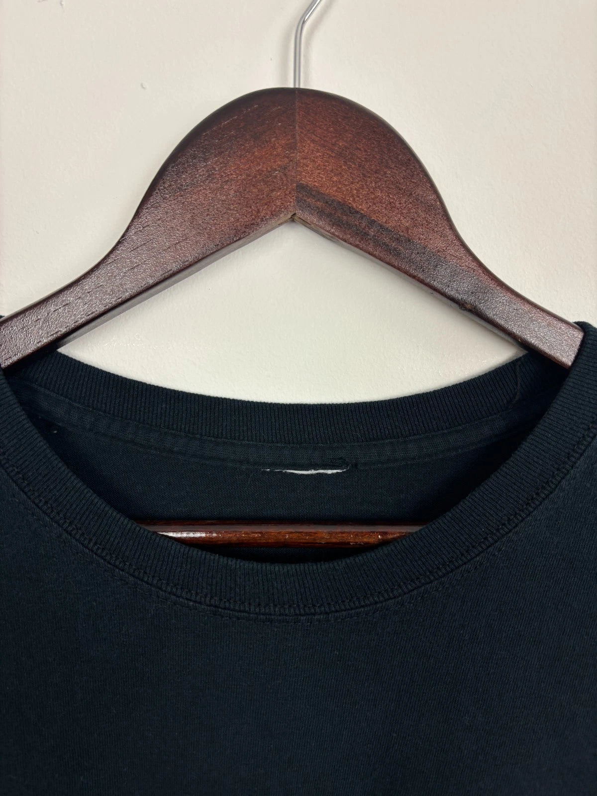 Vintage 1990s Black Harley Davidson Cafe T-Shirt - Blue Flame - Size XL