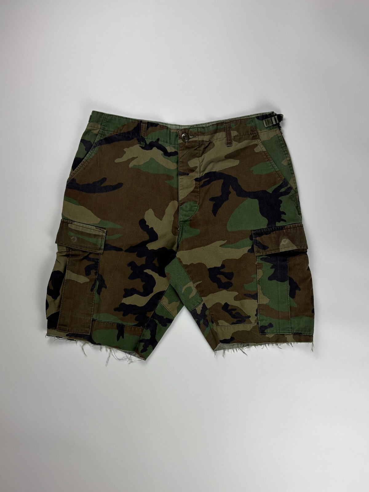 Vintage Military Camo Cargo Shorts