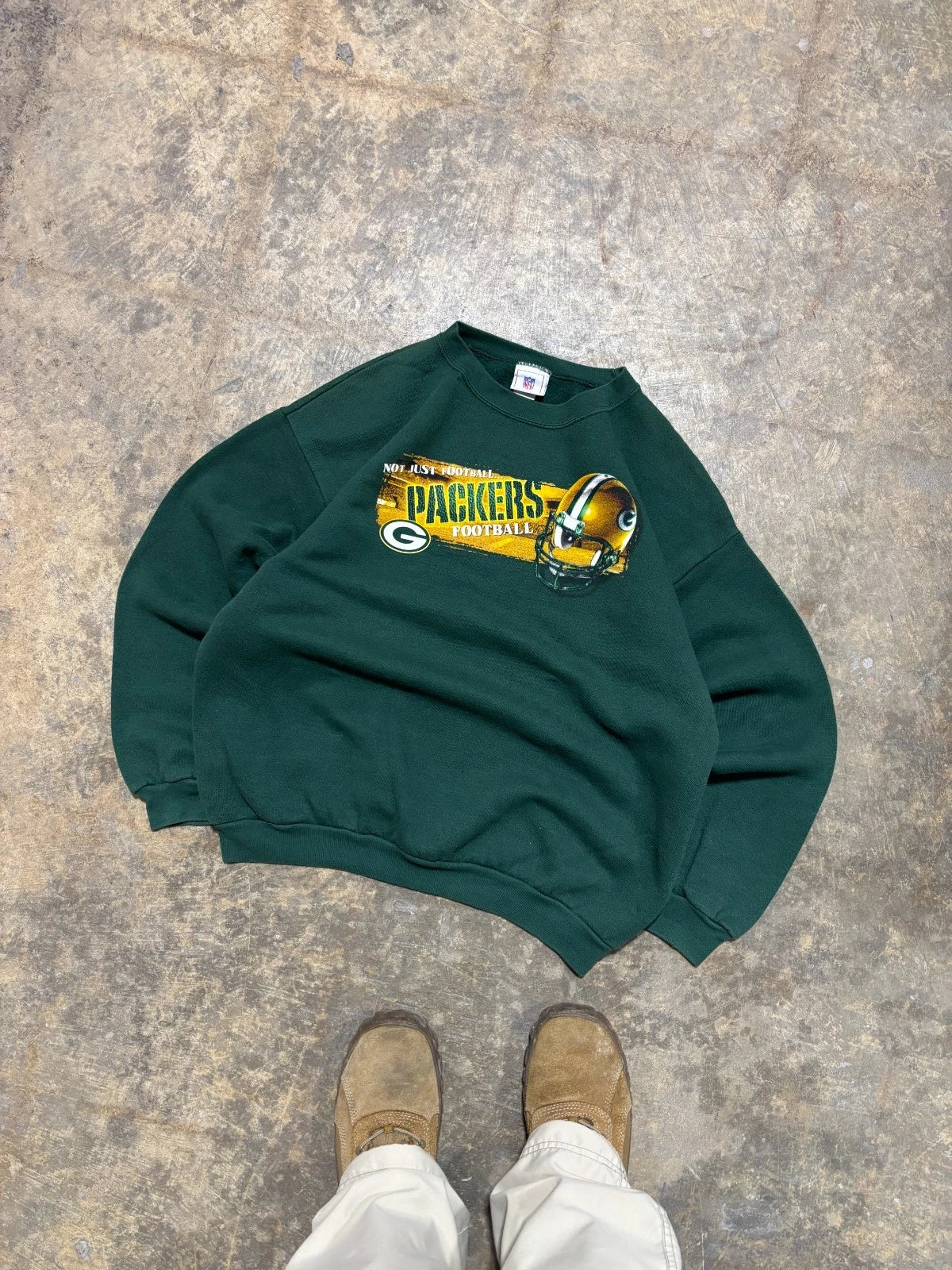 Vintage Green Bay Packers Sweatshirt - NFL Football Sweater - Size Large