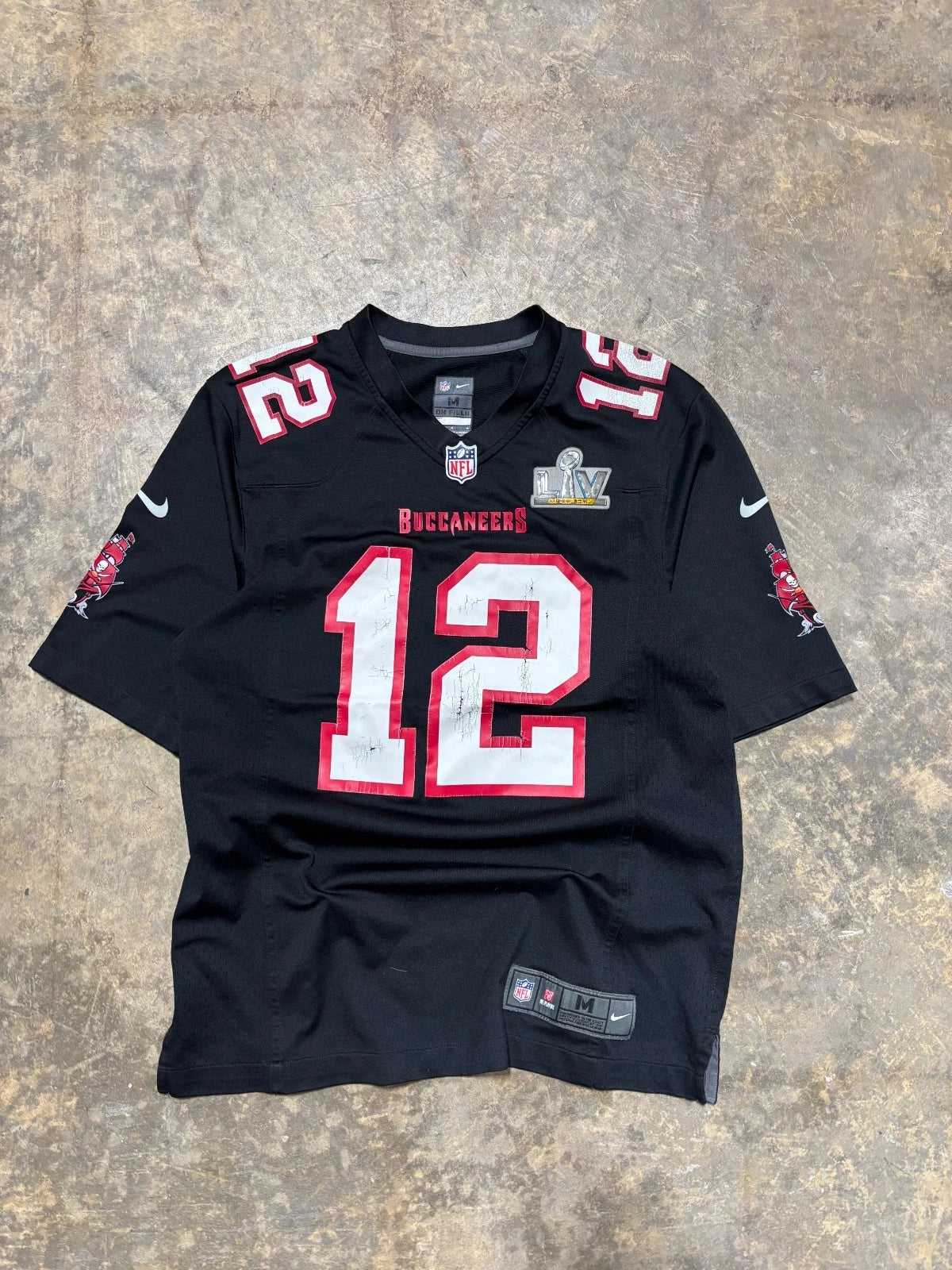 Vintage Tampa Bay Buccaneers Jersey / Tom Brady #12 / NFL / Black Size Medium