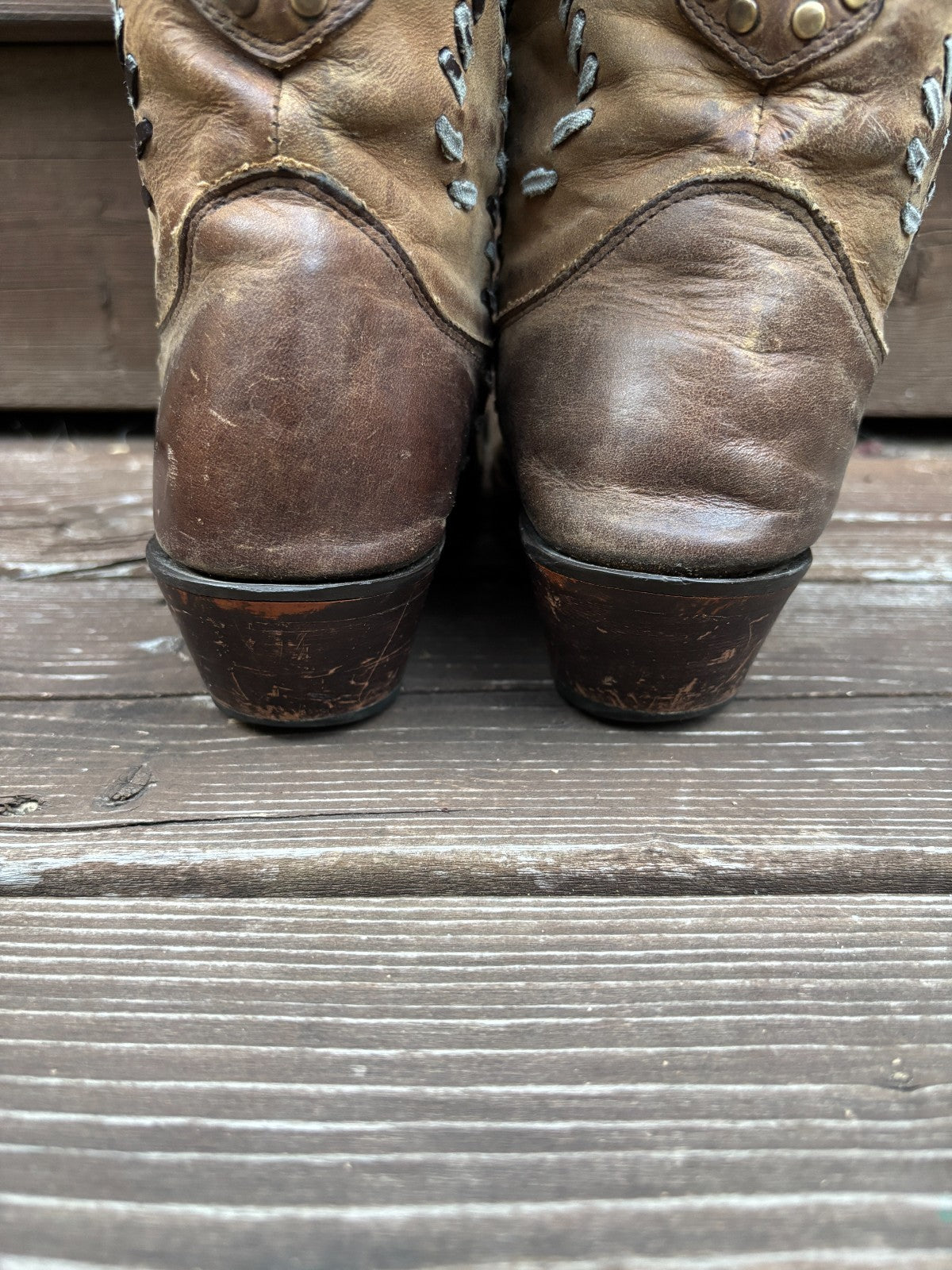 Vintage Durango Leather Cowboy Boots