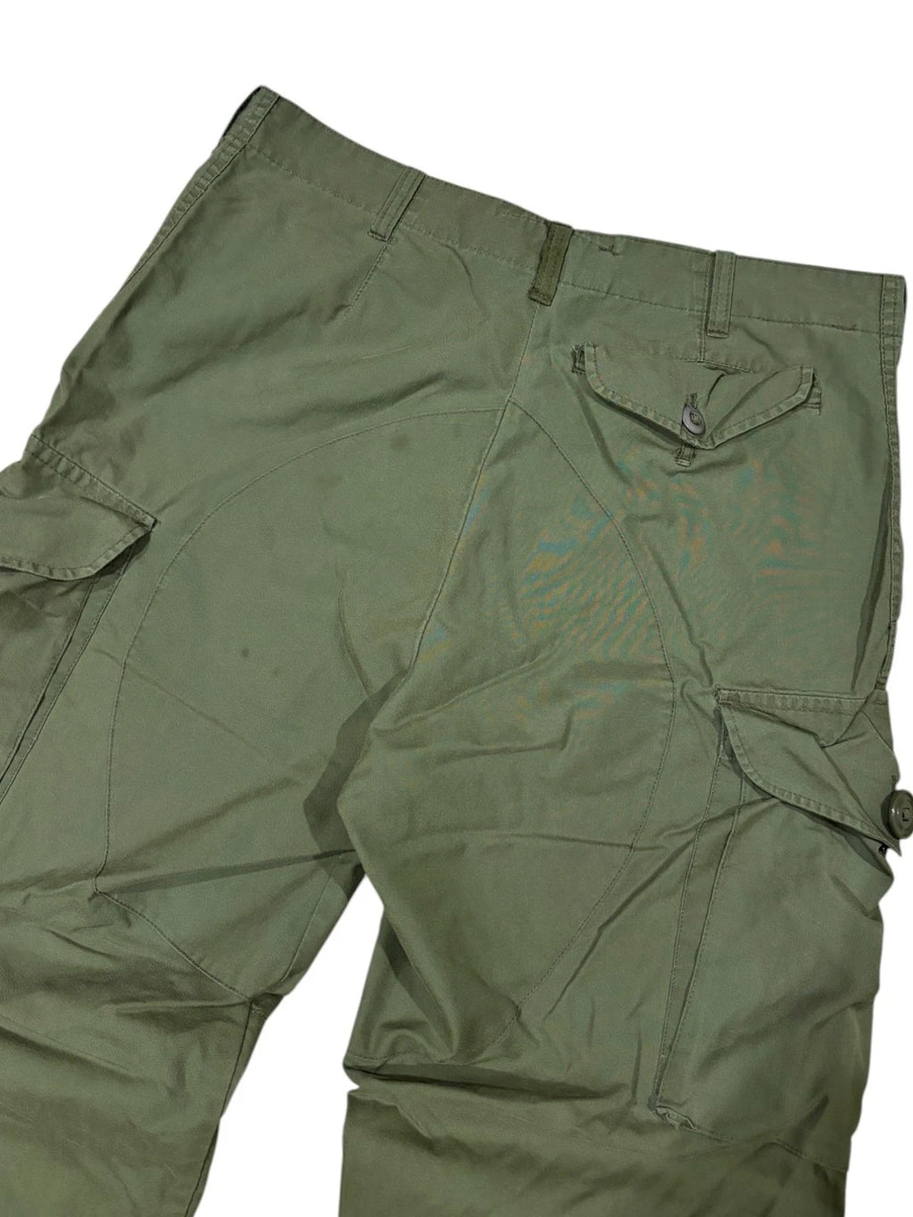 Vintage Military Cargo Pants - ??" - Olive Army Trousers