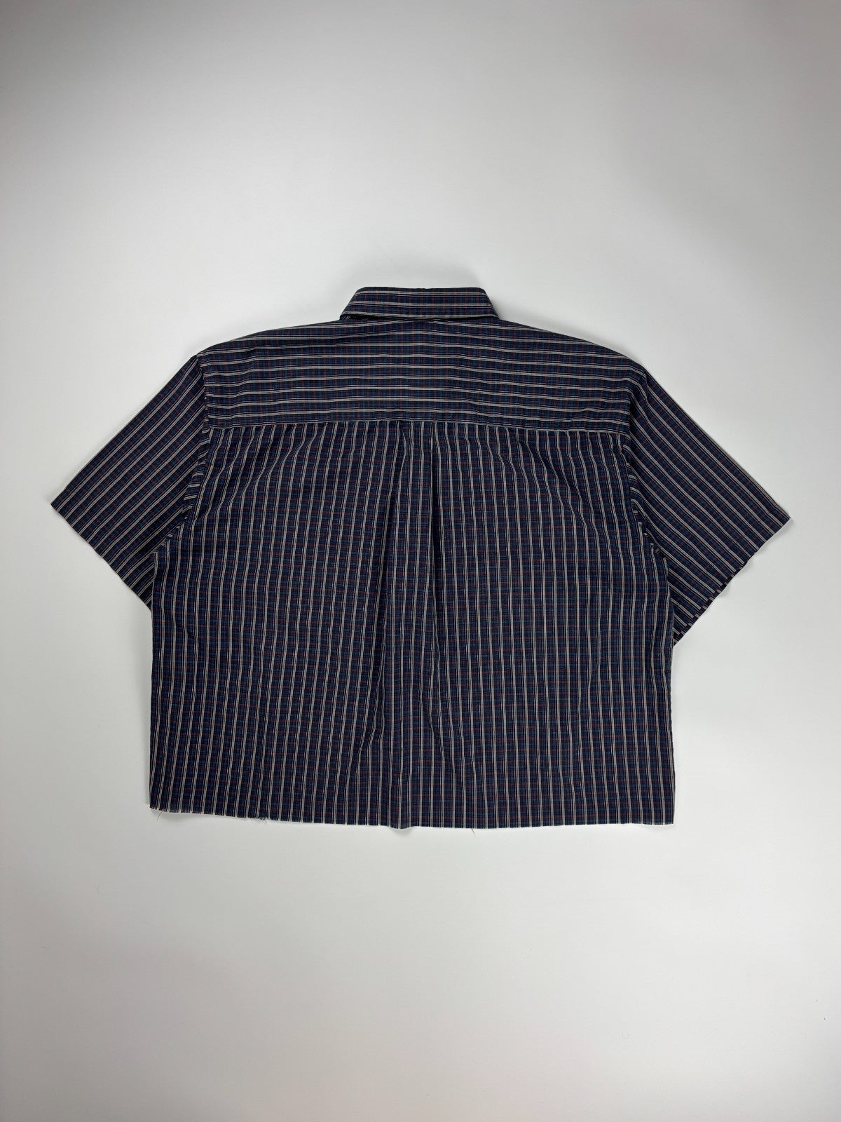 Vintage Van Heusen Plaid Cropped Button Up Shirt