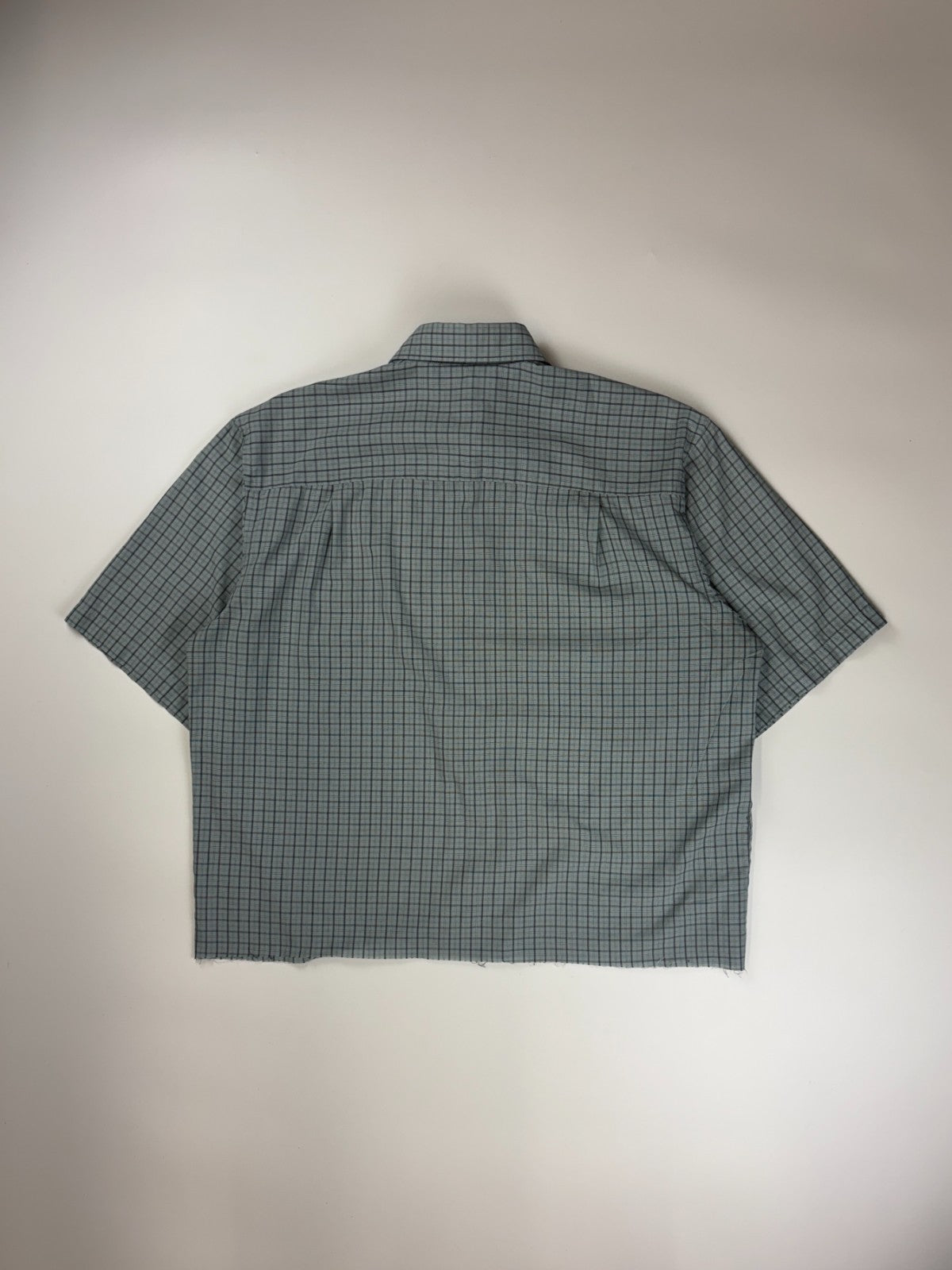 Vintage Roguehaus Plaid Cropped Button Up Shirt