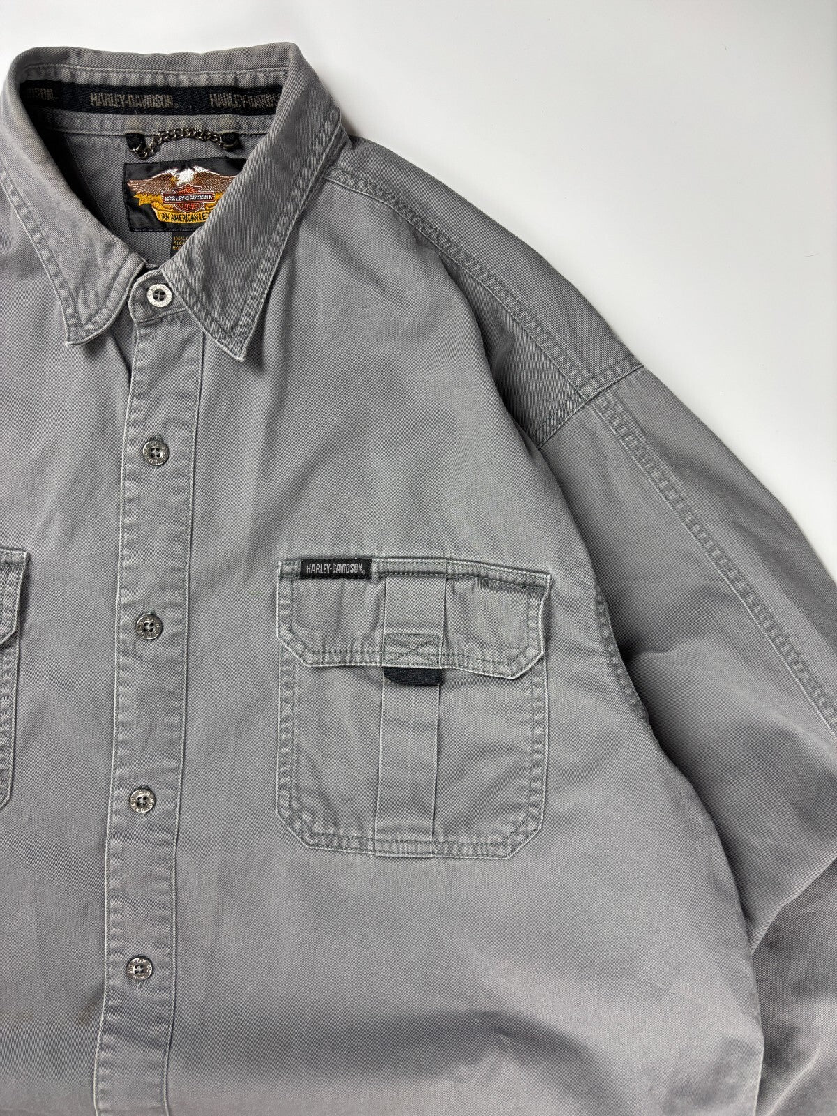 Vintage Harley Davidson Eagle Button Up Shirt