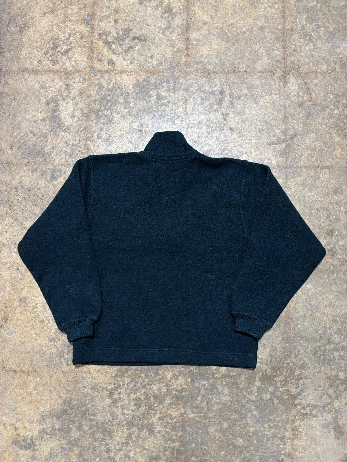 Vintage Patagonia Wool Sweater - Half Zip Up Pullover - Size Large Forest Green