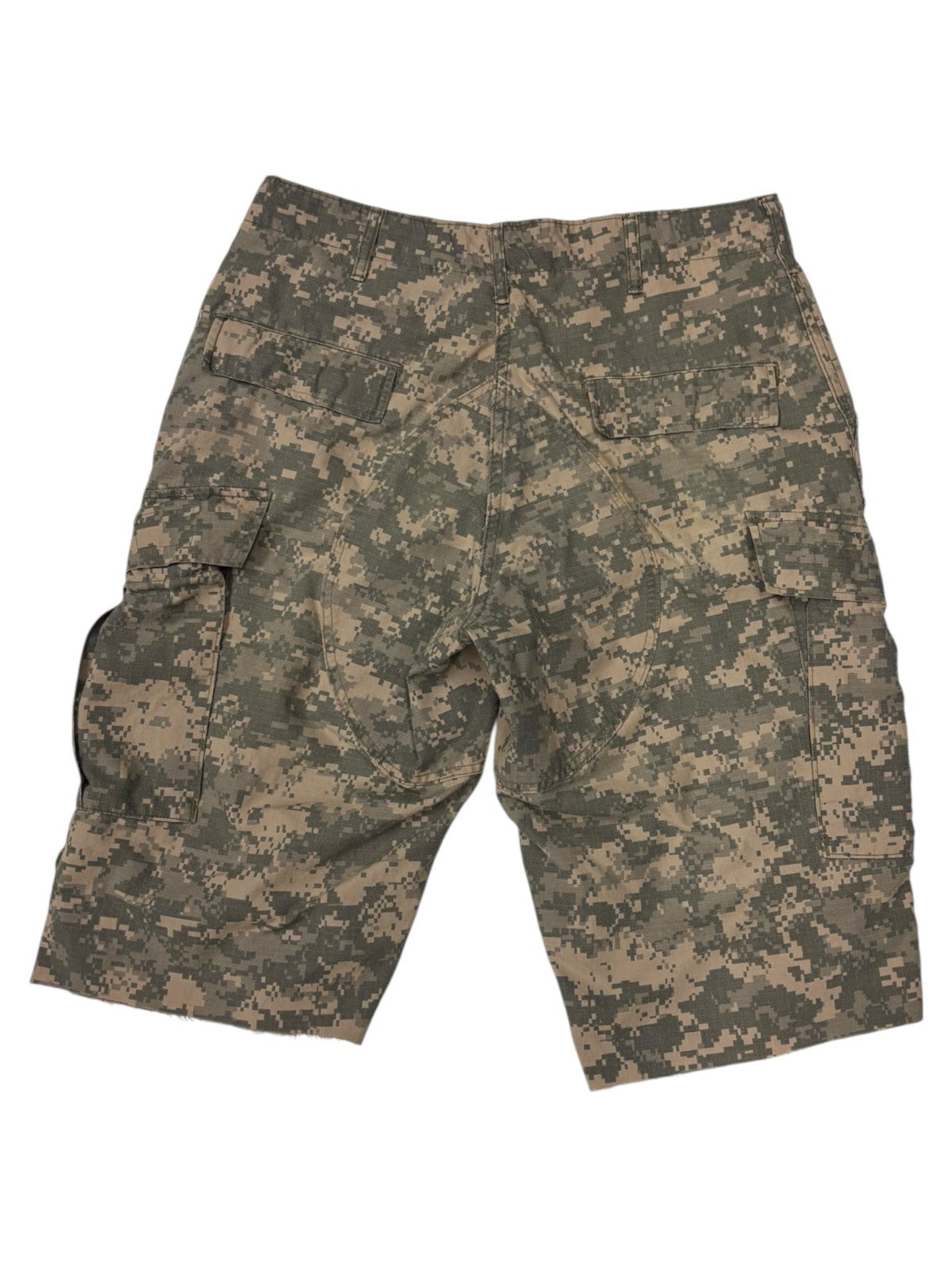 Vintage Military Digital Camo Cargo Shorts