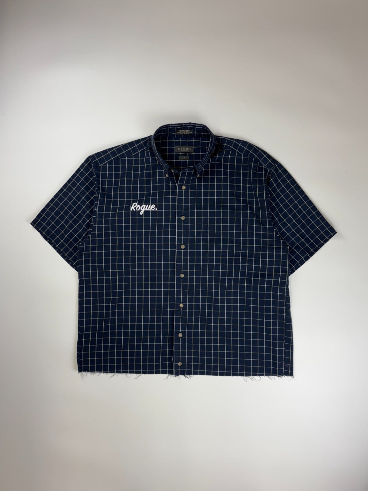 Vintage Roguehaus Plaid Cropped Button Up Shirt