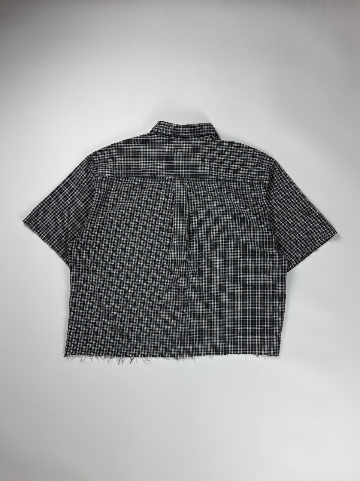 Vintage Eddie Bauer Plaid Cropped Button Up Shirt