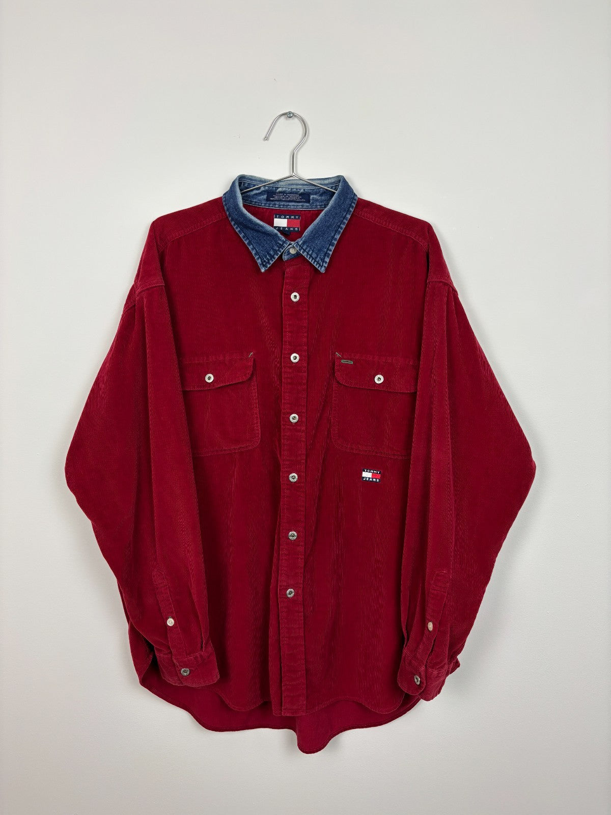 1990s Vintage Tommy Hilfiger Corduroy Button Up Shirt