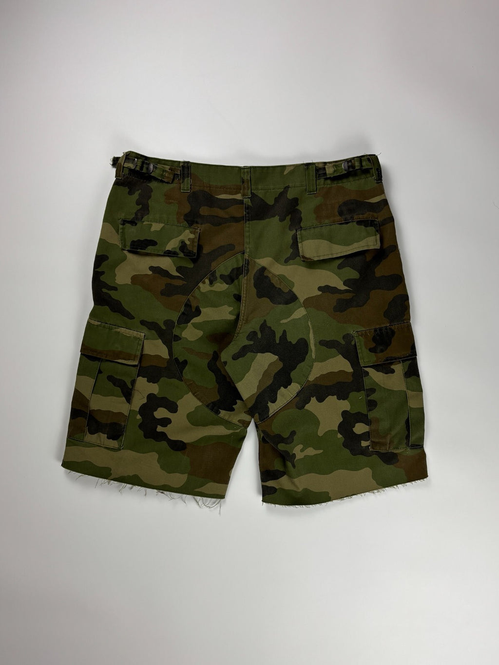 Vintage Military Camo Cargo Shorts
