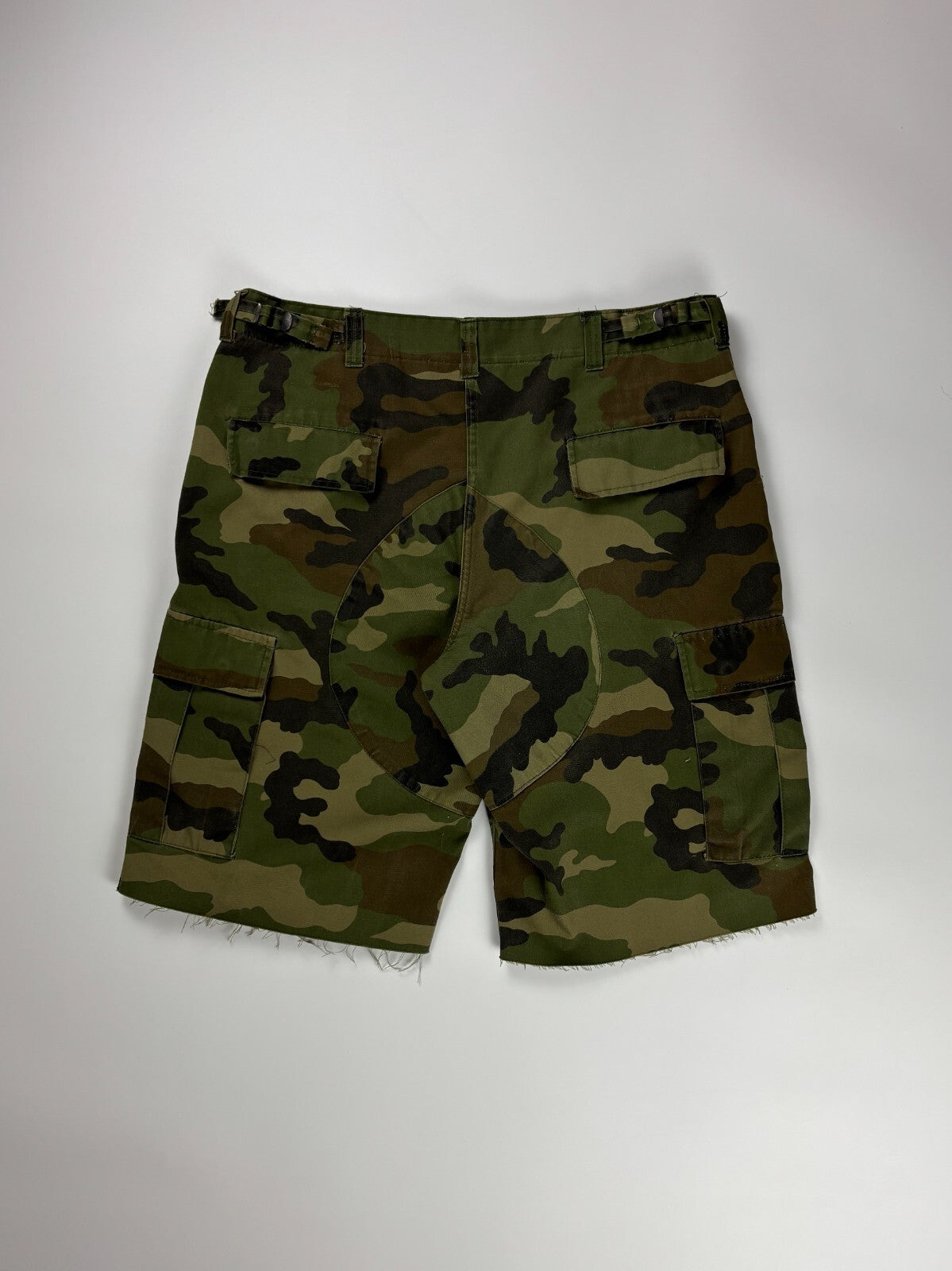 Vintage Military Camo Cargo Shorts