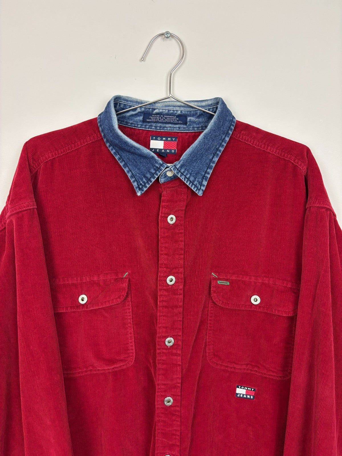 1990s Vintage Tommy Hilfiger Corduroy Button Up Shirt