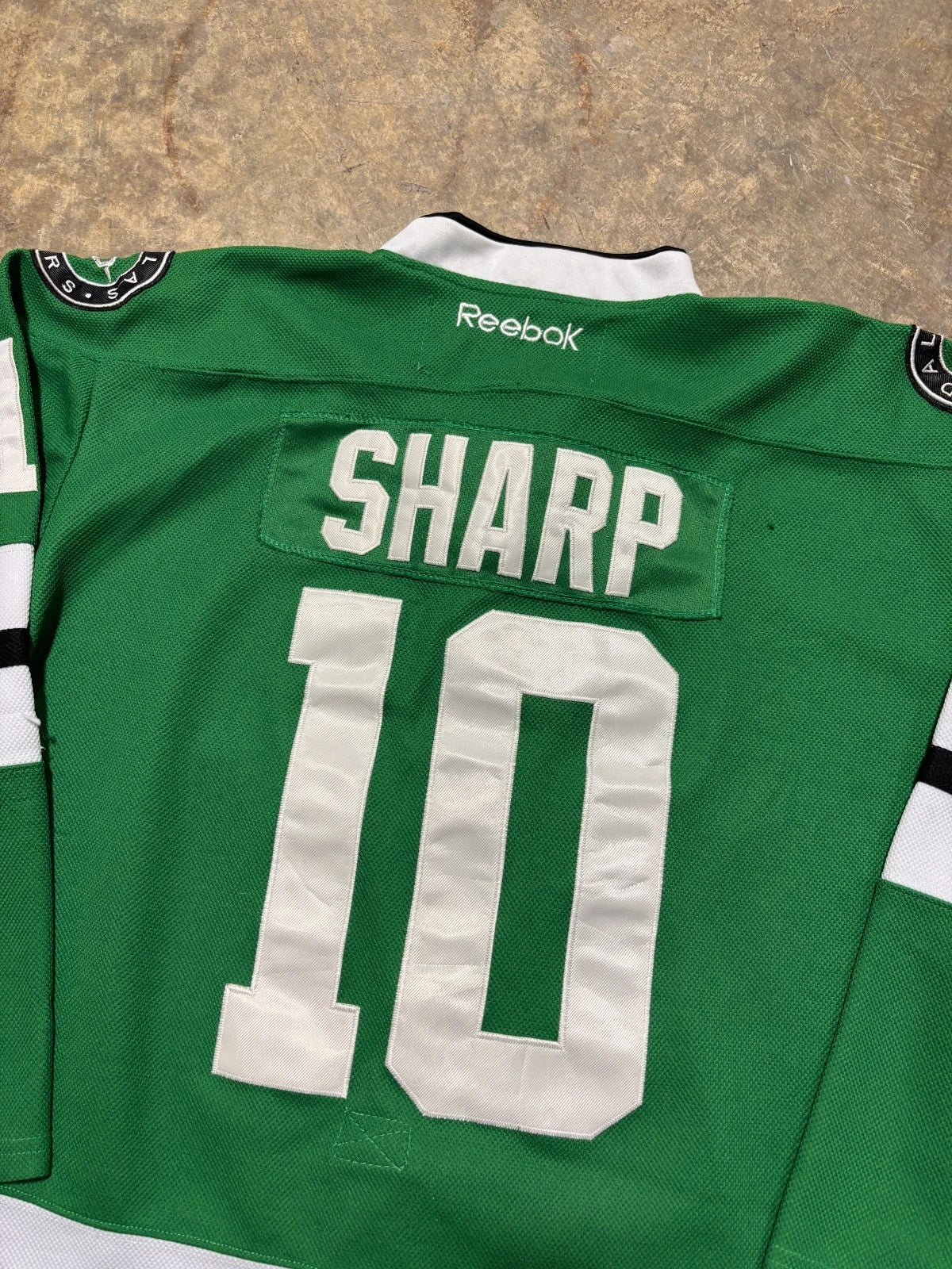 Vintage Dallas Stars Jersey / Patrick Sharp #10 / NHL / Reebok Green Size Large