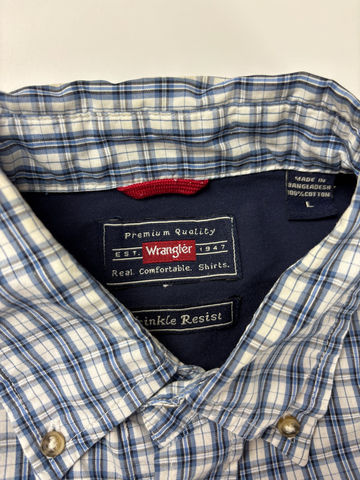 Vintage Wrangler Plaid Cropped Button Up Shirt