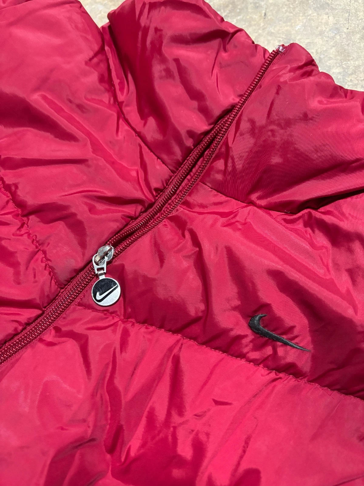 Vintage Y2K Nike Puffer Jacket / Size XXL / Red / Ski Coat