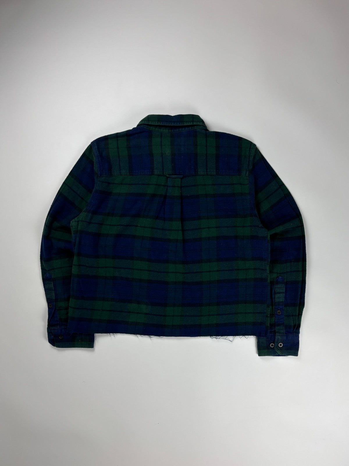 Vintage Woolrich Plaid Cropped Button Up Shirt