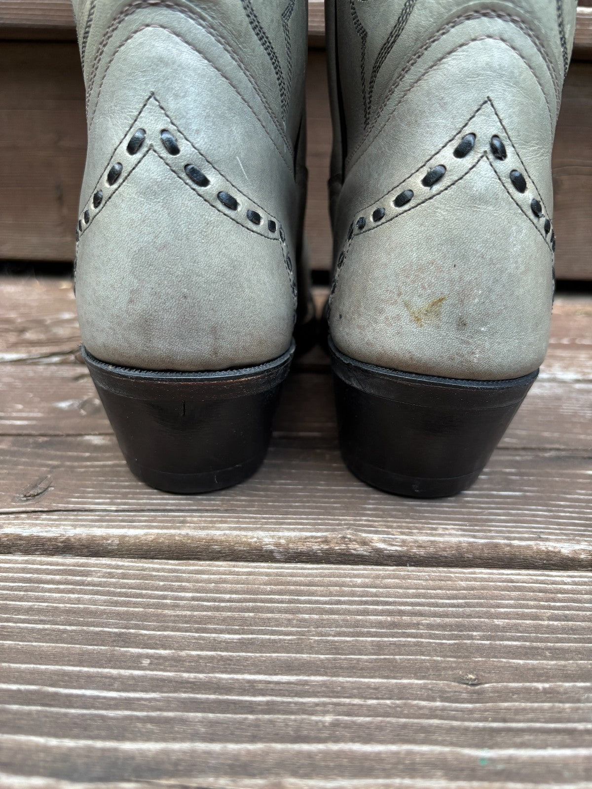Vintage Boulet Leather Cowboy Boots