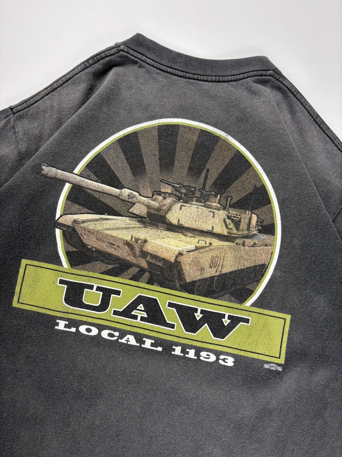 Vintage UAW Army Tank Cropped Tee