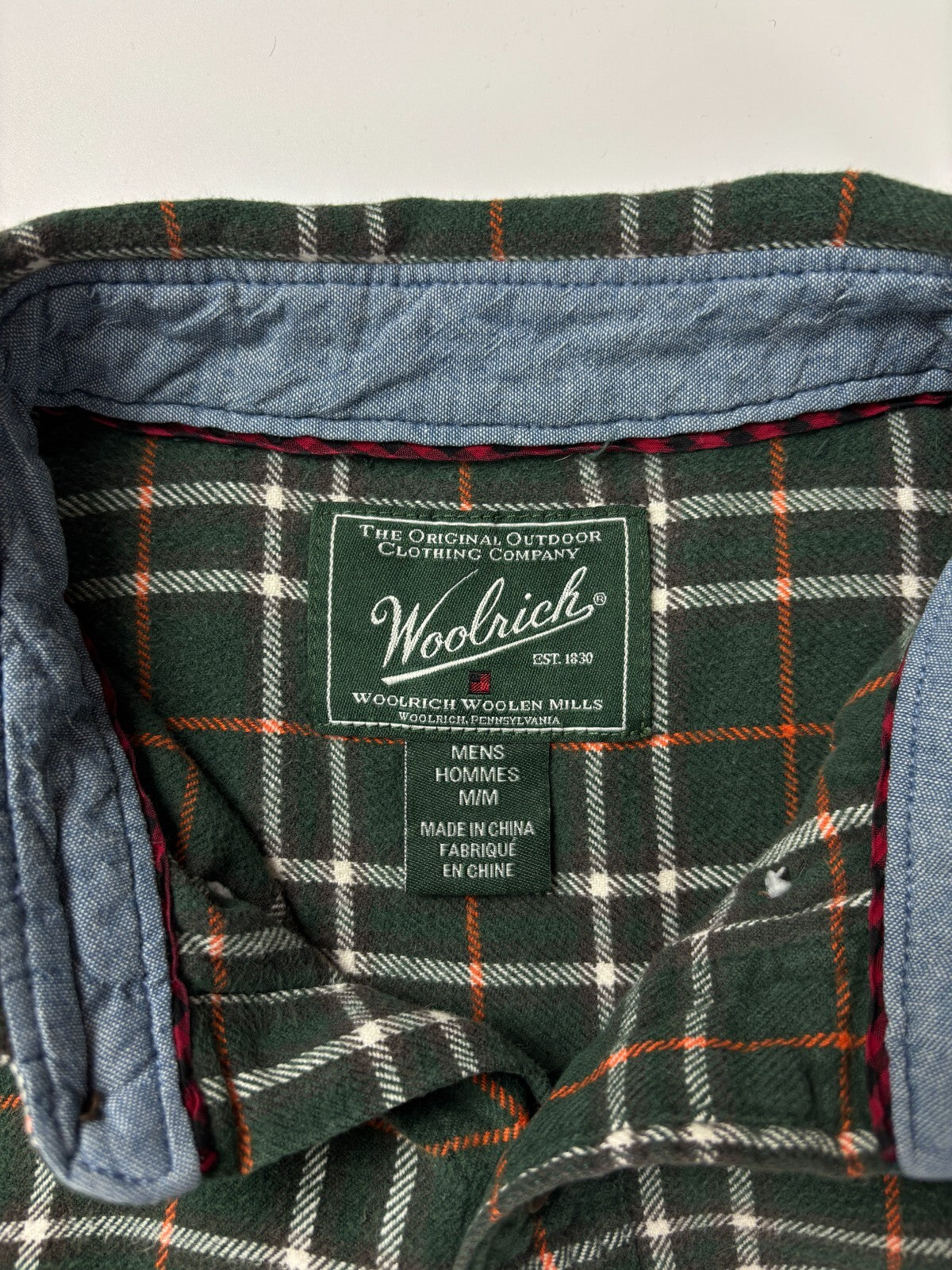 Vintage Woolrich Plaid Button Up Flannel Shirt