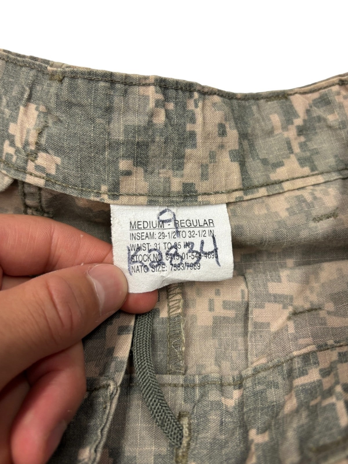 Vintage Military Digital Camo Cargo Shorts