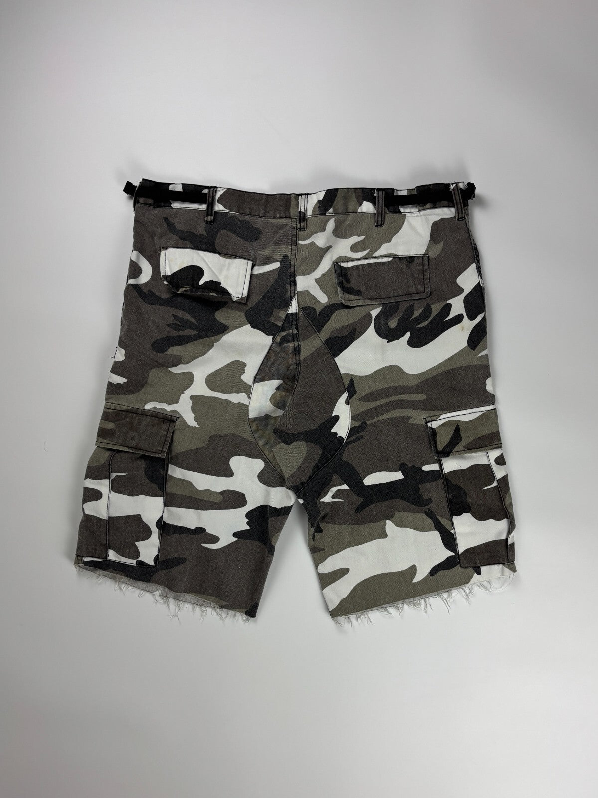 Vintage Military Camo Cargo Shorts