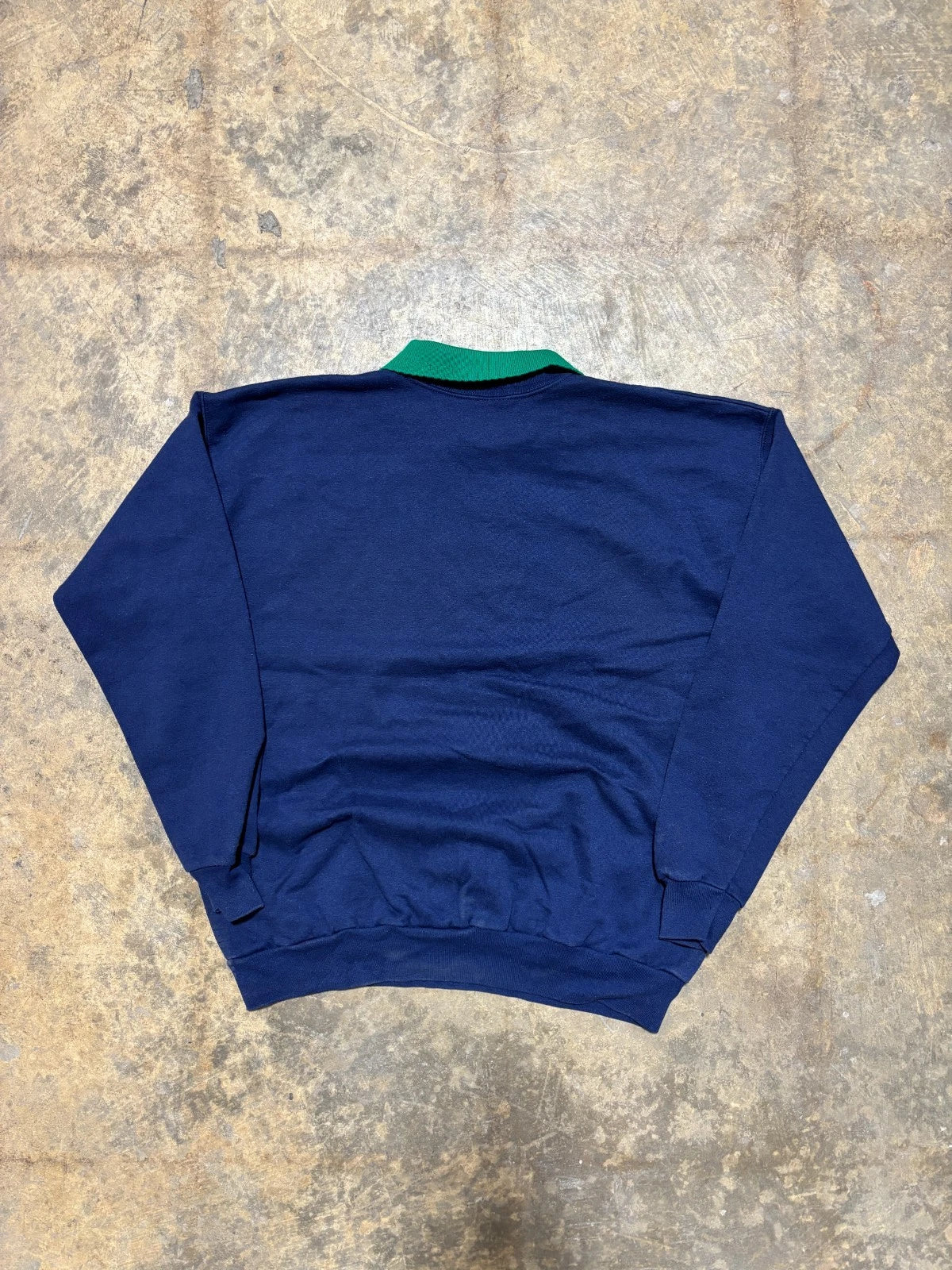 Vintage Sunflower Sweatshirt - Grandma Sweater - Size Large - Navy Blue