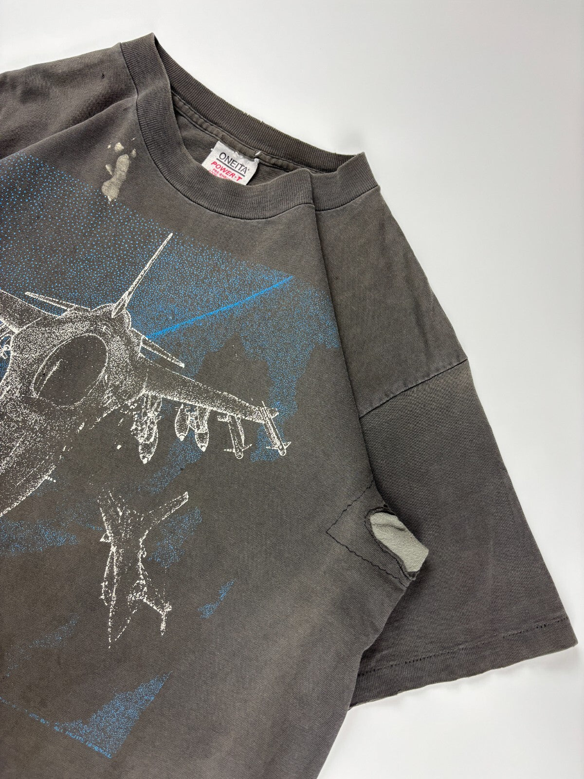 Vintage Reworked F-16 Blackbird Cropped Tee