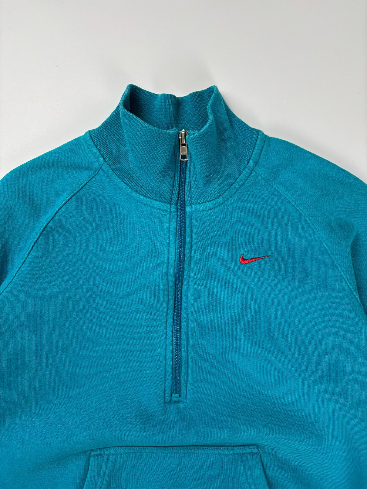 Vintage Womens Nike Quarter Zip Sweater / Cute Sportswear / Swoosh / Large Blue