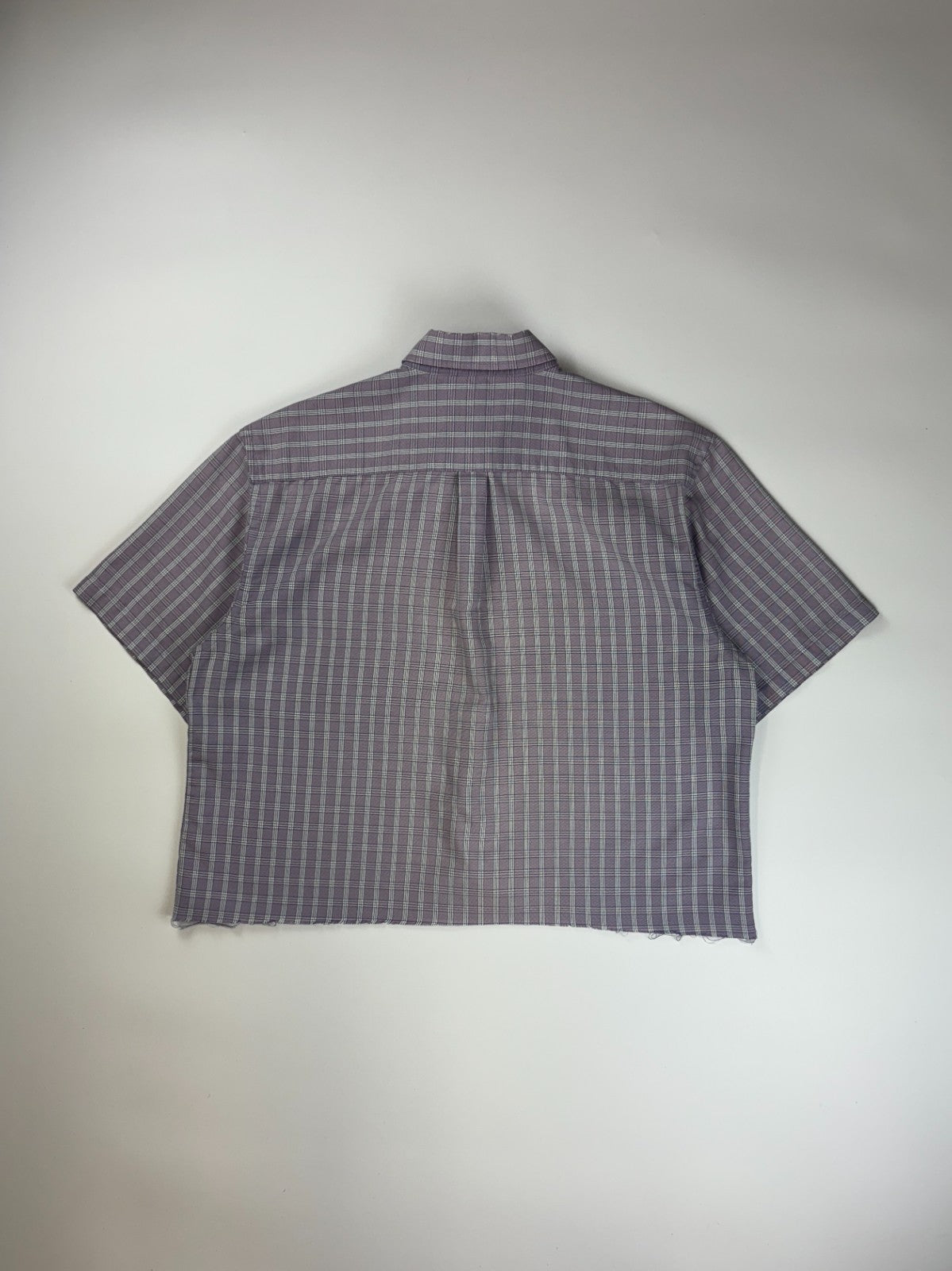 Vintage Roguehaus Plaid Cropped Button Up Shirt